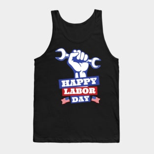 Labor Day-USA Colors Tank Top